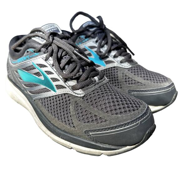 Brooks Addiction 13 Running Sneakers Shoes Lace Up Athletic Gray Blue 8 Wide - Picture 2 of 8